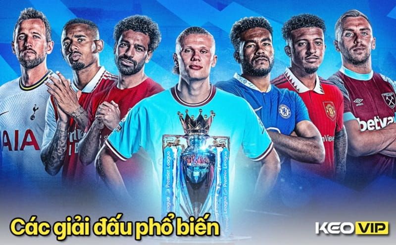 Các giải đấu bóng đá với kèo nhà cái phổ biến nhiều người chơi